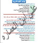 مراجعة مركزة القواعد والاملاء للثالث متوسط