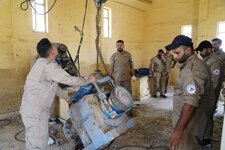 تواصل الملاكات الهندسية التابعة إلى مديرية المُعدات الفنية في هيئة الحشد الشعبي ، بصيانة وتطوير محطة “ البربوتي ” في محافظة المثنى .