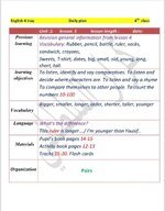 الخطة اليومية للصف الرابع الابتدائي

الوحدة الاولى

اللغة الانكليزية