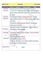 الخطة اليومية للصف الثالث الابتدائي

الوحدة الثالثة

اللغة الانكليزية