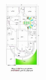 خريطة منزلمنزل 13*25