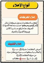 انواع الاملاء  للفائدة طلابنا