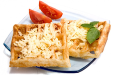 طريقة عمل وافل الجبن