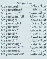 الصفة+Are you
