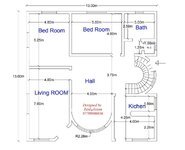 خريطة منزل 13*13