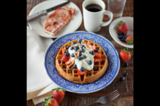 وافل بدون بيض وحليب