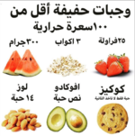 📌وجبات خفيفة اقل م̷ـــِْن 100سعرة حرارية