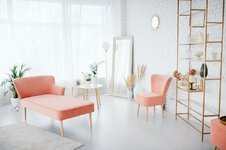 اللون الخوخي هو لون الديكور للعام الجديد 2024