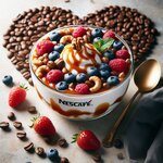 حلى الزبادي بالنسكافيه