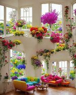 أينمَا وضعتْ قدمَيها في مكانِ مَا أصابهُ الربيعُ ..!!ديكور داخلي