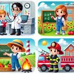 تعريف المهن للاطفال