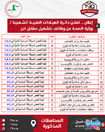 عاجل .. وظائف شاغرة للعمل بصفة تشغيل مقابل اجر في دوائر العيادات الطبية الشعبية