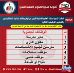اعلان  اعلنت ثانوية منارة العلوم الاهلية للبنين عن توفر وظائف شاغرة ادارية وتدريسية-1.png