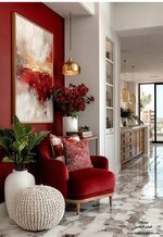 آريكة مع لوحات متناسقة