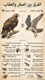 الفرق بين الصقر والعقاب