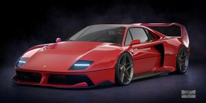 تصور جريء يعيد تخيل فيراري f40 بروح عصرية مثيرة للجدل-1.jpg
