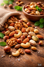 🌙🥜 لا تنسوا المكسرات في رمضان… حفنة يوميًا تكفي