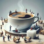 فنجان قهوتي أولا ومن بعده يأتي العالم أجمع