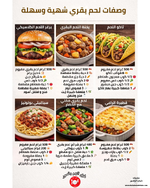 🥩🍔 وصفات لحم بقري شهية وسهلة لكل يوم