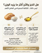 هل الخبز والأرز اكثر مايزيد الوزن ؟