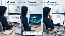 مثال عملي يوضح استخدام الذكاء الاصطناعي التوليدي في كتابة رسالة عمل.png مثال عملي يوضح استخدام الذكاء الاصطناعي التوليدي في كتابة رسالة عمل.png