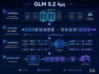 بنية نموذج GLM 5.2 ونافذة السياق البالغة مليون رمز