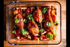 صينية دجاج باربيكيو بالفرن