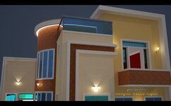 واجهه منزل عراقي   11م تصميم وليد القيسي ٢٠١٩