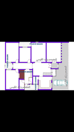 تصاميمً بيت عراقي  300متر واجهة 15م  3 غرف نوم ٢٠١٩   المصمم  وليد. القيسي